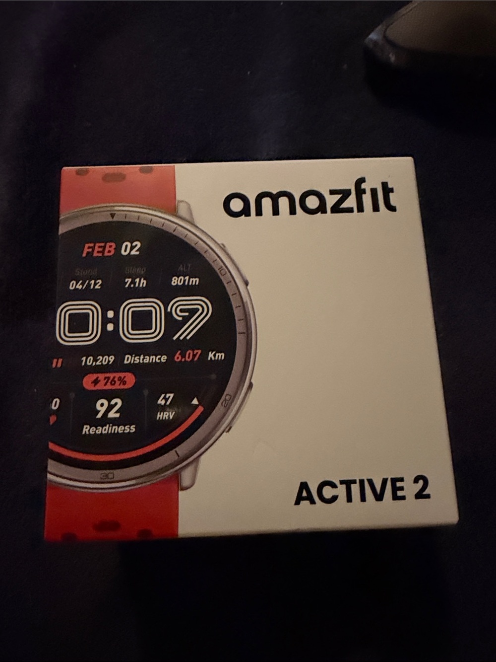 Amazfit Active 2 44mm AMOLED 512 MB Fitness Smart Watch Zepp OS (Red)